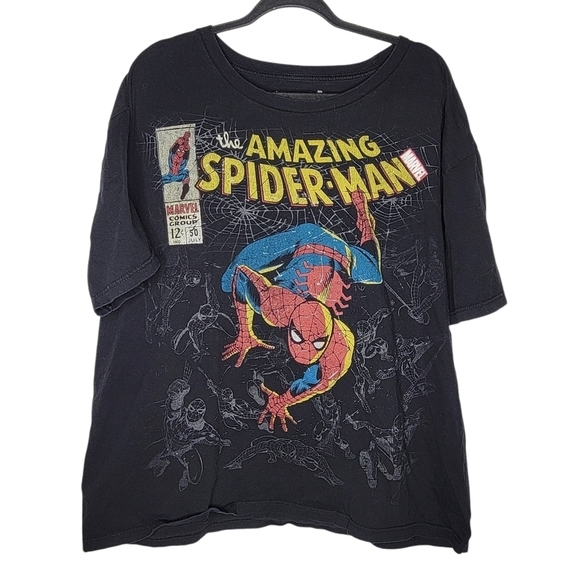 Disney Other - Disney Store The Amazing Spiderman Graphic T-Shirt in Black Size XXL